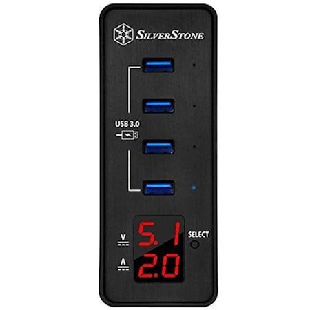 Silverstone Smart Four Port USB 3.0 Hub with Fast Charging EP03B